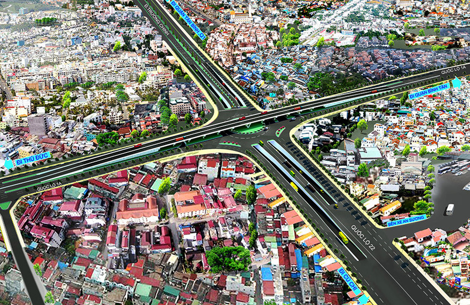 Hầm chui nút giao thông 3 tầng ở Sài Gòn trước ngày thông xe